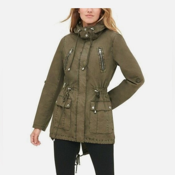 Levi's Jackets & Blazers - Levi's Olive Utility Jacket with Hood, Women’s Sz M